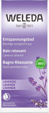 WELEDA BIO, Gesundheitsbad mit Naturkosmetik mit echtem Lavendelöl zur Beruhigung der Sinne und für einen guten Schlaf, 200 ml Dusche und Bad Naty Shop