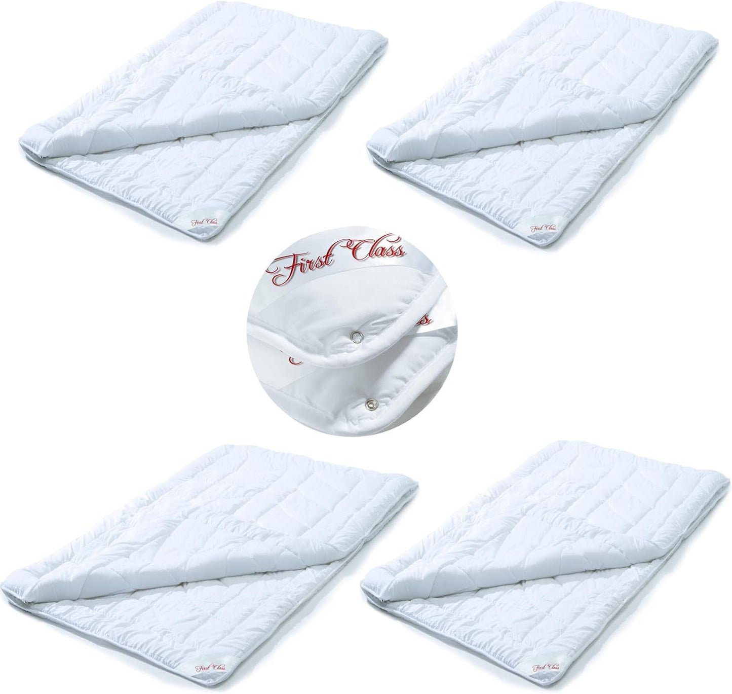 Celinatex First Class 4-Jahreszeiten-Bettdecke 140 x 200 cm Winter Sommer atmungsaktive Bettdecke Bettdecken und Steppdecken Naty Shop