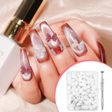 Nagelkunst Schwammpinsel,100 Stück Nail Art Schwämme Mit Metallgreifer,Nagels Zubehör Sponge,Nagel Pinsel,Maniküre Zubehör Für Nägel,Um Eine Varaudzen Von Gradient Nail Art Patterns Zu Ersetzen