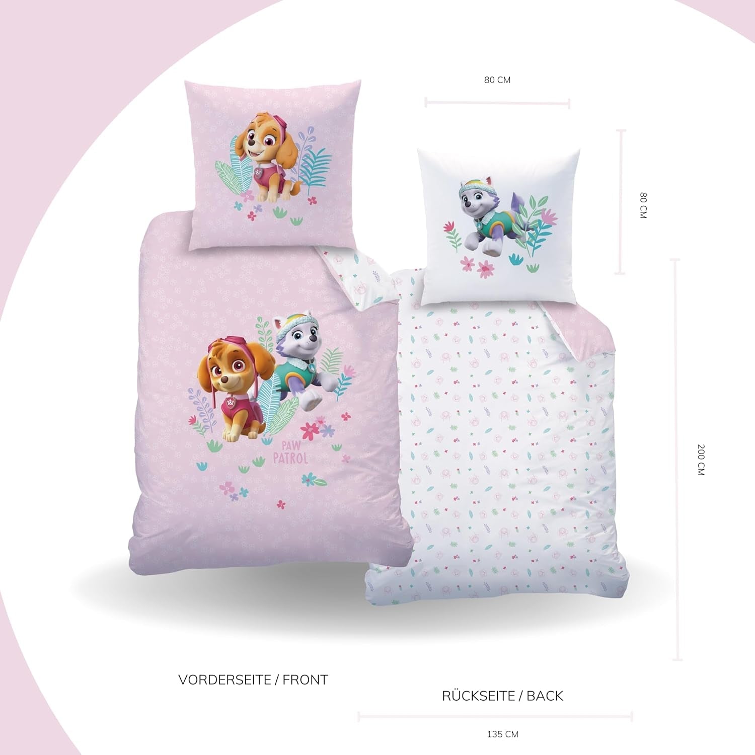 Bettwäsche, Paw Patrol, 100 % Baumwolle. Bettwäsche – Kinder Naty Shop