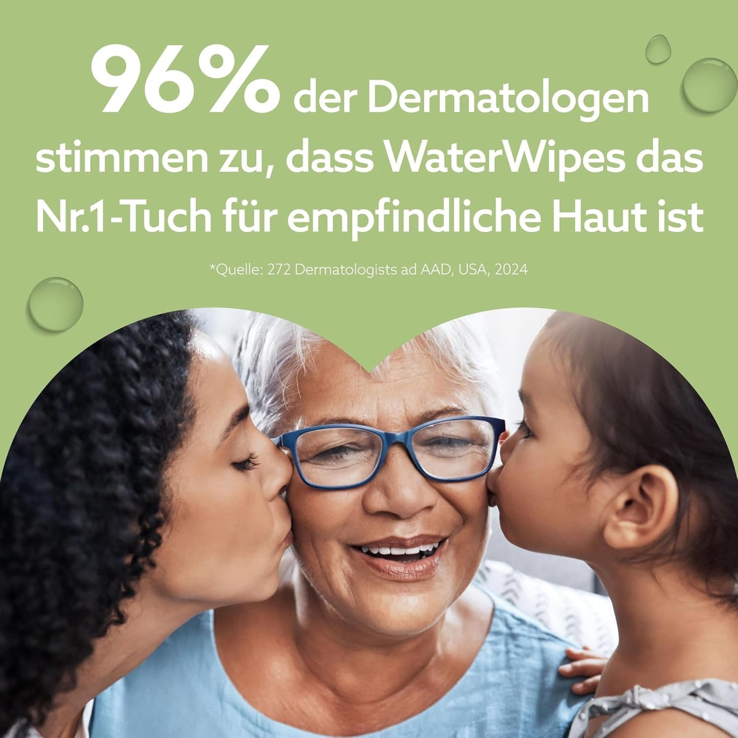 WaterWipes Sensitive+ Feuchttücher für Babys und Kleinkinder, 720 Stück (12er-Pack), 3-in-1-Reinigung, Pflege, Schutz, 99,9 % Wasser, strukturierte Reinigung, parfümfrei