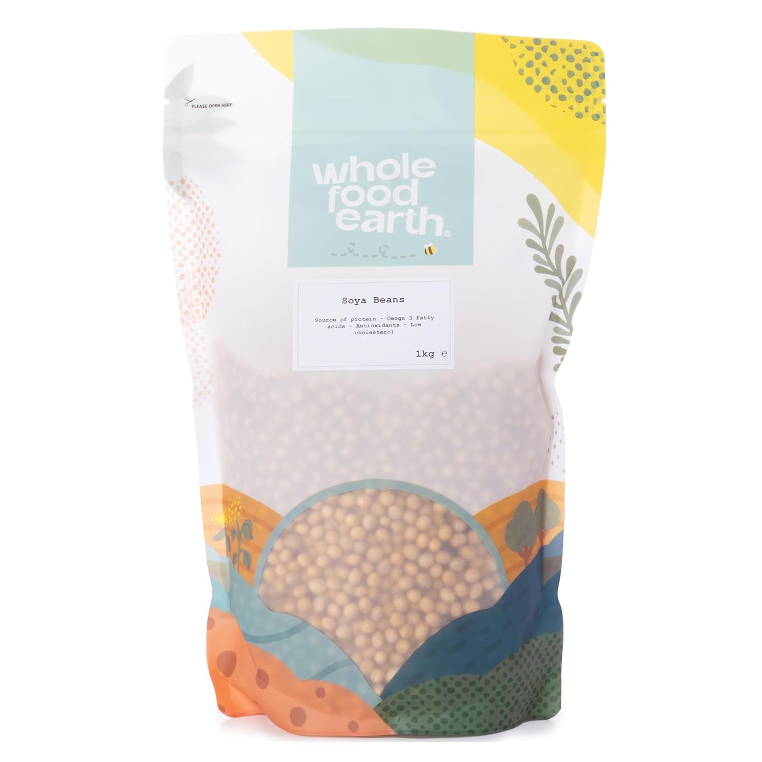 Wholefood Earth Soja – gentechnikfrei – natürlich – vegan – milchfrei – ohne Zuckerzusatz 1 kg