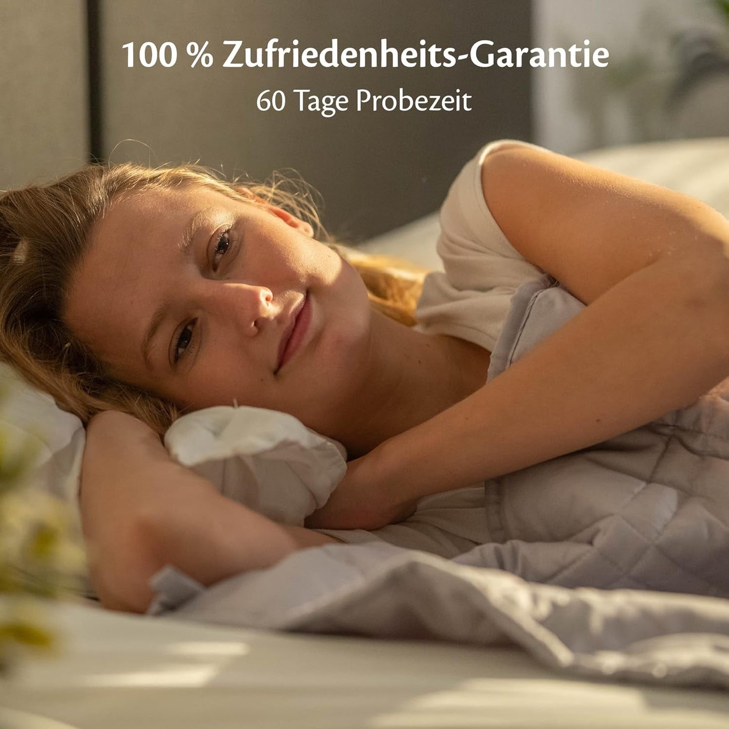 Gewichtsdecke 135X200 7Kg - Anti-Stress-Therapiedecke - Schwere Decke aus 100 % Baumwolle - Decke für tiefen Schlaf und bessere Erholung - Gewichtsdecke - für Männer und Frauen von 55-85Kg Betten und Decken Beuche den Ella-Store