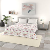 Italienische Bettwäsche Basic Sommerdecke, bedruckte Mikrofaser, 250 x 240 cm, Kreis Tagesdecken und Steppdecken Naty Shop Morfeo 250 x 240 cm