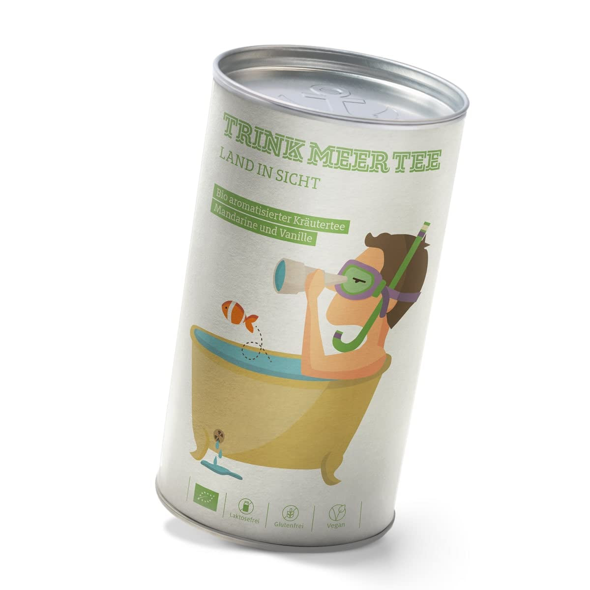 Trinken Sie mehr Tee FRISCHER FRIESE - Bio-Kräutertee | Minzmischung | Bio-Minztee | Loser Tee in Teedose | Geschenk I 50 G