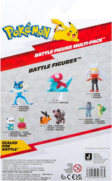 Pokémon PKW3402 – Kampffiguren-Multipack – 4er-Pack mit Pikachu, Krokodil, Kwaks, Felori, offiziellen Detailfiguren, je 5 cm. Actionfiguren Naty Shop