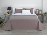 Estoralis | AVA | Wende-Boutique-Steppdecke | Für alle Jahreszeiten | Farbe - Weiß/Taupe | Für 140/150/160 cm breite Betten. Bett. (250 x 270 cm. Ancho X Alto) | Steppdecke Steppdecken und Steppdecken Naty Shop