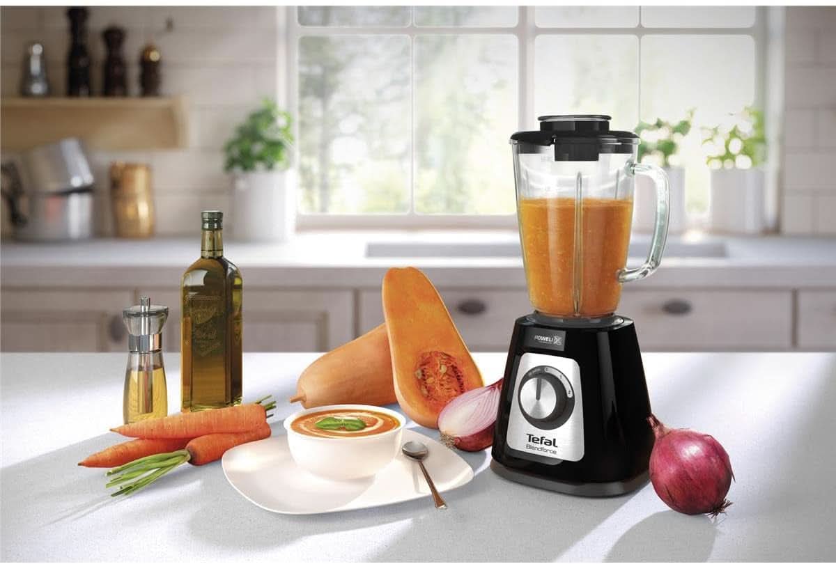 Tefal BL435831 BL4358 Standmixer, Glas, 1,75 Liter, Schwarz Kitchen Naty Shop