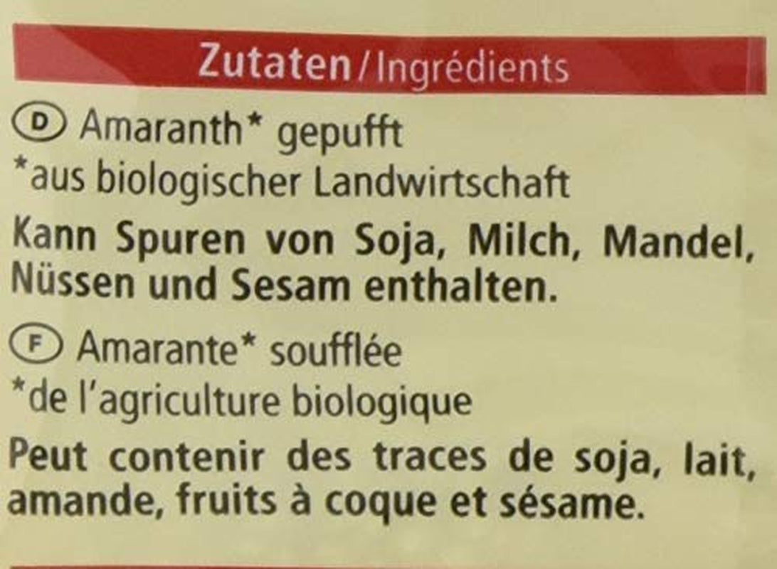 Bio-Amarant, expandiert, 125 g