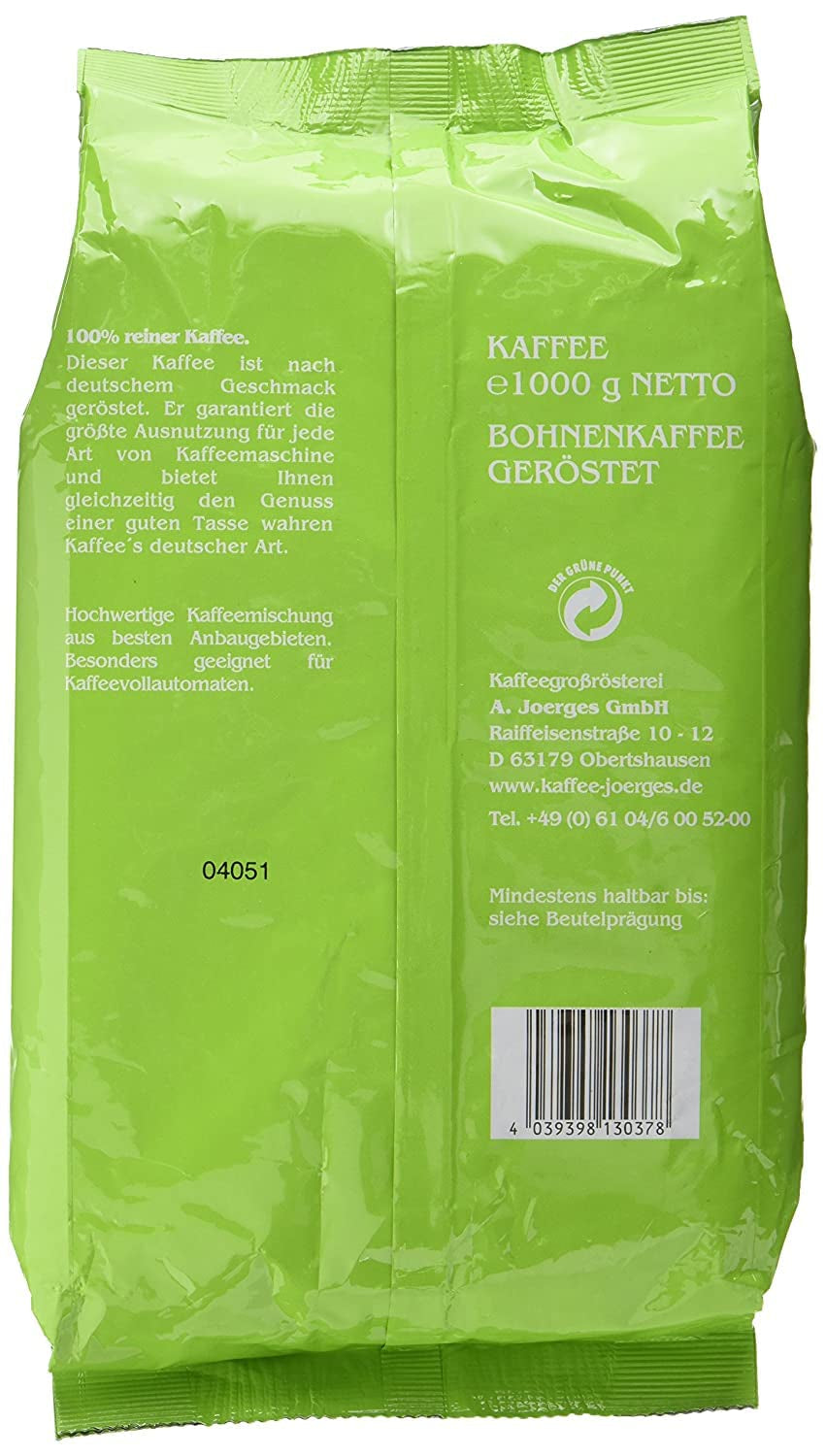 Joerges Kaffeemischung, 1 kg (Verpackung kann variieren) (2er Pack)