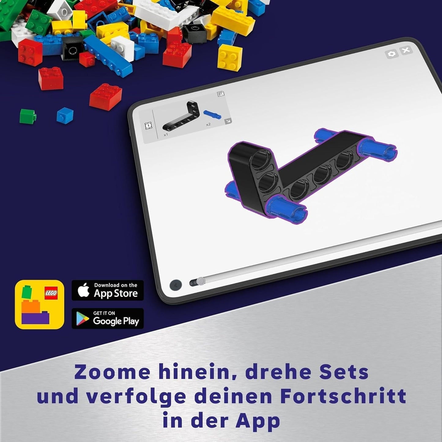LEGO Technic LT78 Raumtransportfahrzeug, Weltraumbauset für Erkundungsreisen und Weltraumabenteuer, fantasievolles Spielerlebnis für Jungen und Mädchen, Geschenk für Kinder ab 8 Jahren 42178 Bausets Besuchen Sie den LEGO-Store