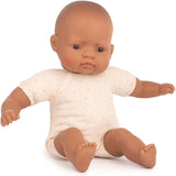 Miniland-Puppen: Lateinamerikanische Puppe, 32 cm, weicher Stoffkörper, Geschenkbox