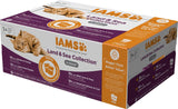 IAMS Delights Land & Sea Collection Nassfutter für Katzen – Fleisch- und Fischsortiment, Multipack in Soße, Nassfutter für Katzen ab 1 Jahr, 72 x 85 g
