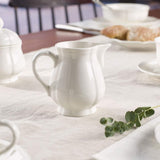 Villeroy & Boch Manoir Milchbecher, 250 ml, Höhe: 9,1 cm, Premium Porzellan, weiß