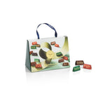 Geschenkset Venchi - Borsina Gianduiotti, mit verschiedenen Gianduiotti-Pralinen, darunter „Piemont-Haselnüsse“, 150g, glutenfrei, ohne künstliche Farbstoffe, ohne Konservierungsstoffe, Geschenkidee