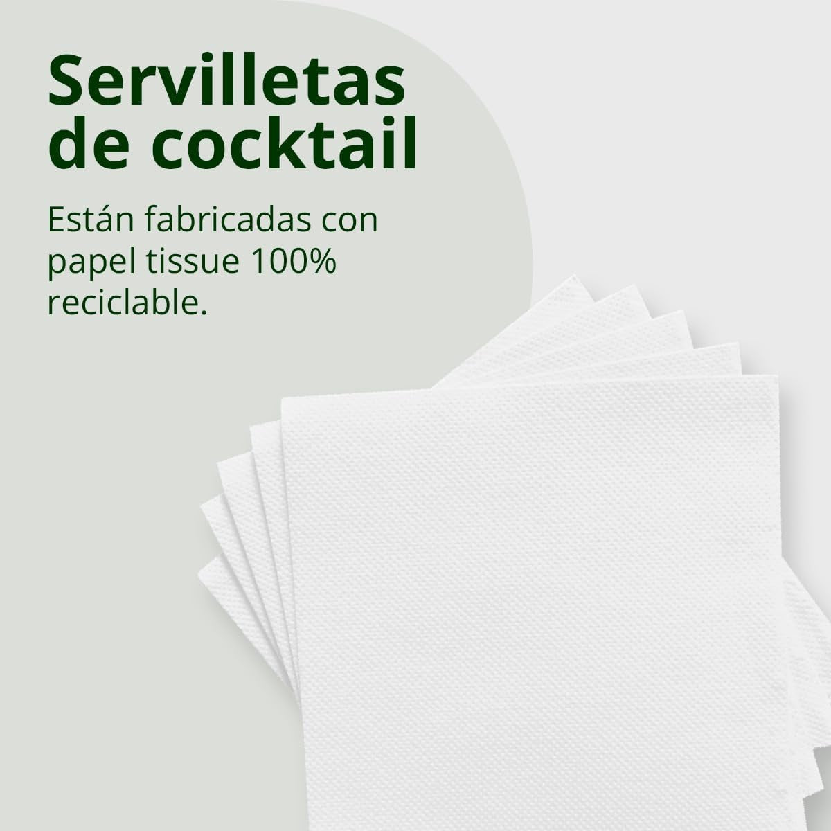 300 Stück weiße Cocktail-Papierservietten + Serviettenhalter aus Edelstahl mit Mikropunktstruktur, dick, saugfähig, 10 x 10 cm, zusammengefaltet