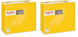 - Weiches und zartes Einweg-Seidenpapier, Packung mit 40 Taschentüchern, Größe 38 x 38, in 4 Schichten gefaltet, 2 Lagen, gelbe Farbe, 100 % reines Zellulosepapier, FSC-zertifiziert (2er-Pack)