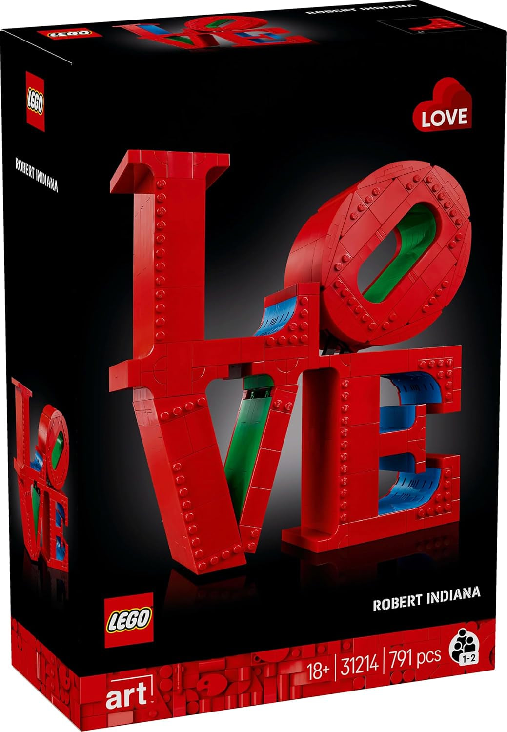 LEGO Art Love Bauset für Erwachsene Heimdekoration Valentinstag- und Muttertagsgeschenk für Frauen und Männer Kreative Aktivität für Kunst- und Designliebhaber 31214 Bausets Besuchen Sie den LEGO-Store