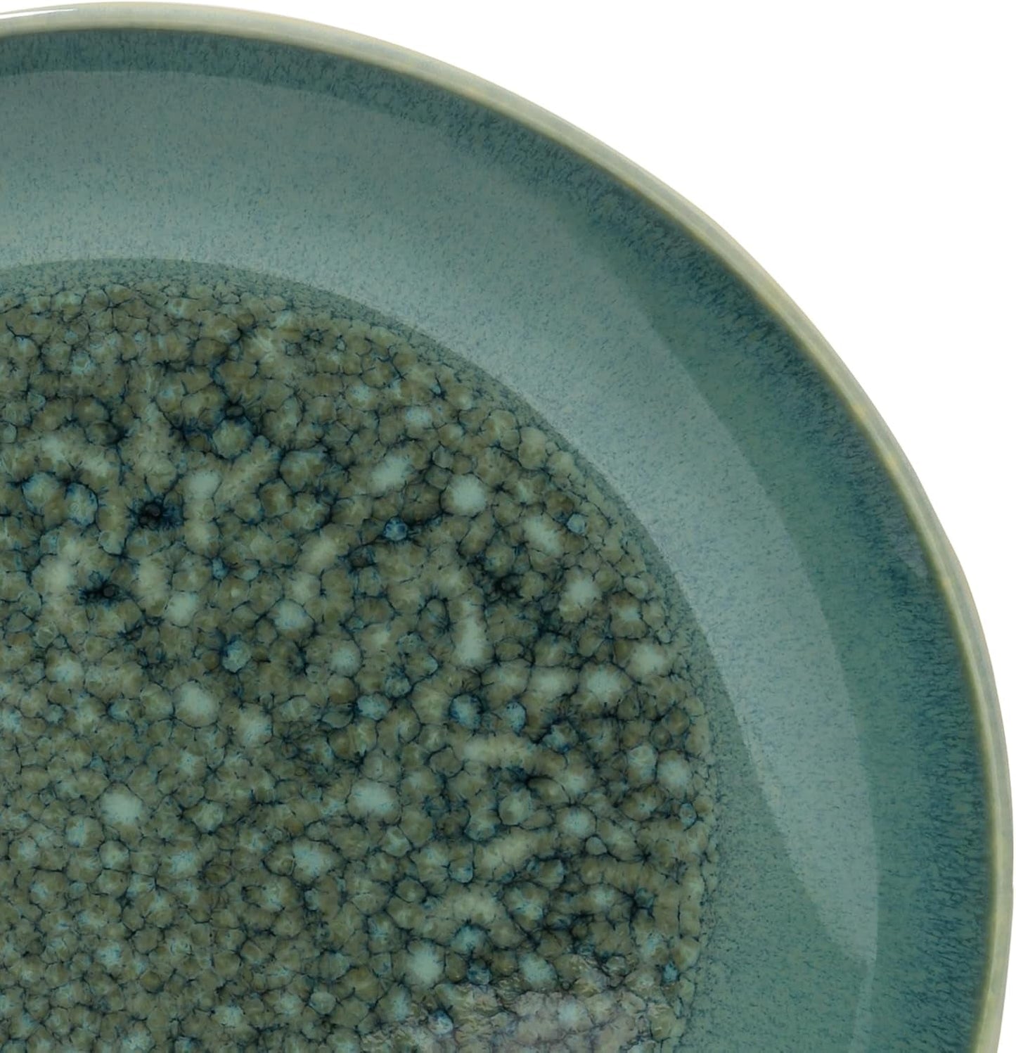 Creatable, Caldera-Serie, spülmaschinen- und mikrowellengeeignetes Steinzeug-Geschirrset, hochwertige Herstellung (grünes 8-teiliges Kombi-Set)
