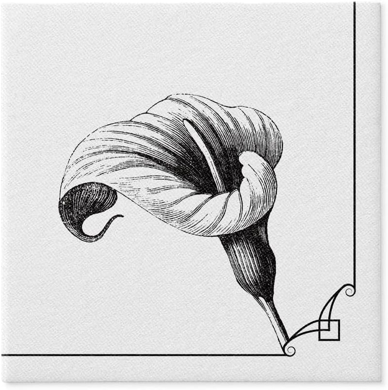 PAW – Airlaid-Servietten – stoffähnlich (40 x 40 cm) I 50 Stück I für Trauerfeier, Beerdigungsparty, Beerdigung, Abschied I hochwertige Tischdeko-Stoffservietten – Erinnerungsblume I Erinnerungsblume