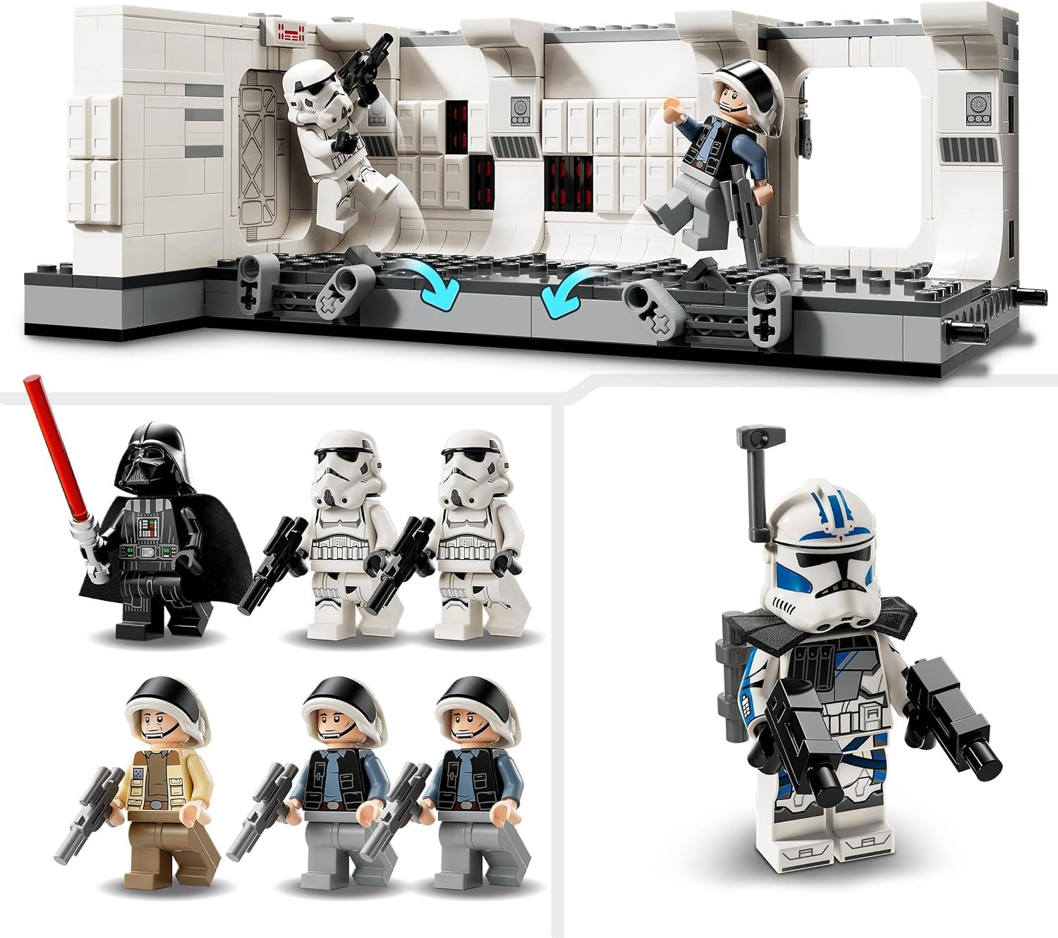 LEGO Star Wars Tantive IV Boarding, A New Hope Movie Bauspielzeug, Fantasy-Spielset zum Sammeln, Geschenkidee für Jungen und Mädchen ab 8 Jahren und Sammler 75387 Bausets Beuche den LEGO-Store