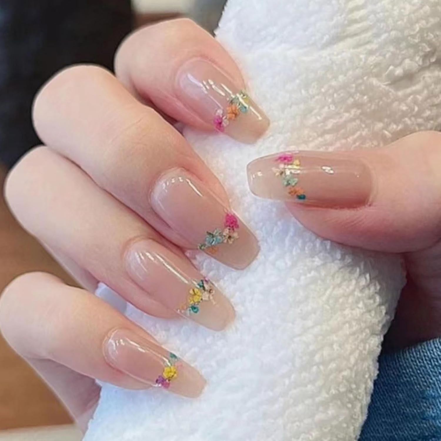 Getrocknete Blumen für Nägel, 8 Gläser, 3D-getrocknete Blumen für Nägel, natürliche bunte Nagelaufkleber, getrocknete Blumen, Nagelzubehör für Nageldekoration, DIY-Handwerk