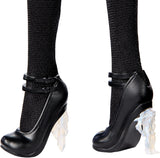Monster High Wednesday-Puppe, Rave'N Wednesday-Sammelfigur im schwarzen, von der Goth-Tanzbühne inspirierten Kleid, Premium-Zubehör und Puppenständer, HXJ03 Naty Shop Dolls