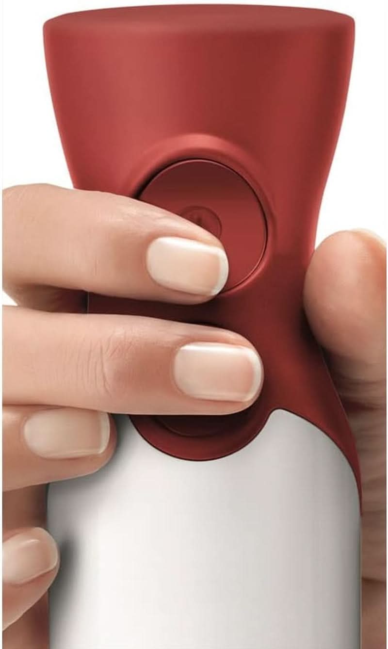 Hausgeräte MSM64110 Ergonomischer Standmixer Mit Edelstahl-Mixfuß Quattroblade (450 W) Rot, Weiß Kitchen Naty Shop