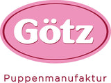 Götz 2027100 Maxy Muffin Fashionisto Puppe – 42 cm große Babypuppe mit verschlafenen braunen Augen, braunen Haaren und weichem Körper – Weichkörperpuppe im 8er-Set