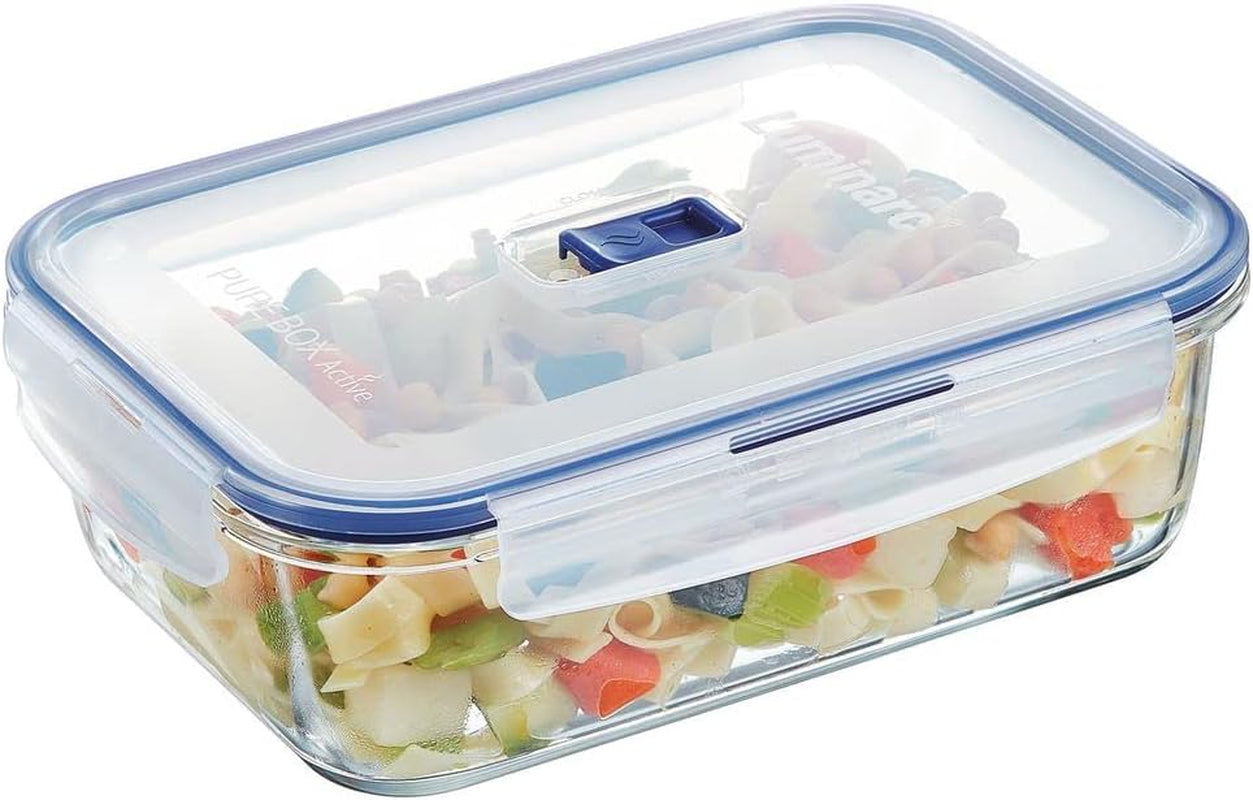 Pure Box Active Rechteckige Hermetico-Behälter – 197 cl Zweifarbige Aufbewahrungsboxen für Lebensmittel Naty Shop