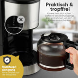 Espresso-Kaffeemaschine mit Bomann®-Filter | für 12-14 Tassen | Kaffee-Espressomaschine mit Filter | Edelstahlgehäuse | Anti-Tropf | Espresso | Kaffee-Espressomaschine mit Filter | 800W | KA 6071 CB