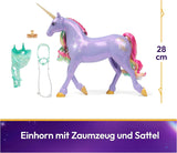 Wildstar-Einhorn von Unicorn Academy – 28 cm großes, originales Sophia-Einhorn aus der Netflix-Serie mit echter Mähne und Schweif, abnehmbarem Zaumzeug, Sattel und Bürste, ab 4 Jahren