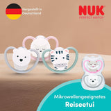 NUK Perfect Match Luftschnuller für Babys | 6-18 Monate | Kieferorthopädische Schnuller, die die Luftzirkulation fördern und durch Speichel verursachte Hautausschläge verhindern | 95 % Akzeptanz bei Babys** | Disney Minnie Maus | 2 Stück