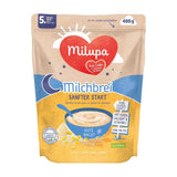 Milchbrei Milupa Gentle Start – Cerealien für Babys ohne Gluten, ohne Palmöl – Ohne Konservierungs- und Farbstoffe – Ab 5 Monaten – 4 x 400 g