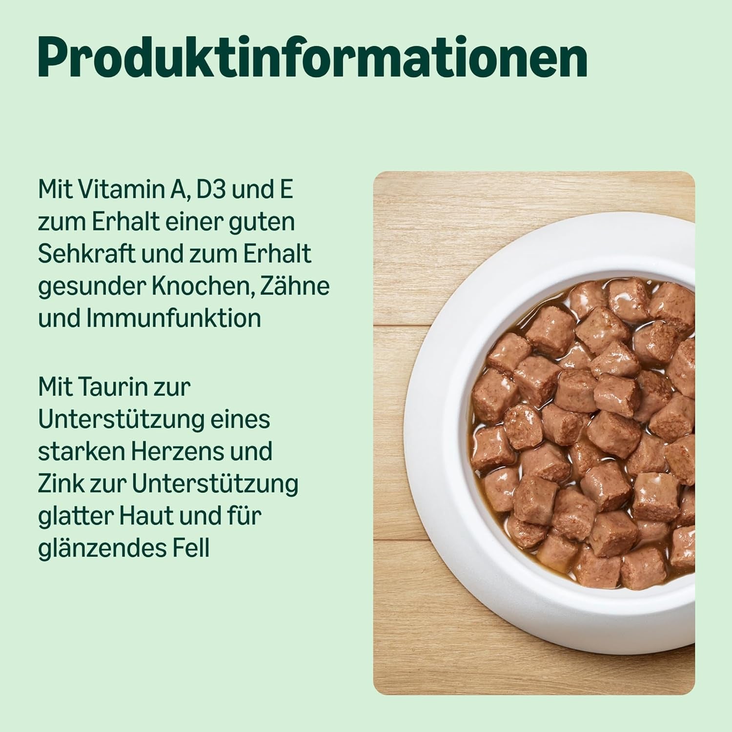von Amazon Katzenfutter, nass, Dose, Stücke mit Geflügel in Sauce, 12 x 415 g