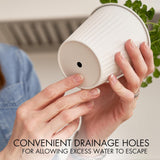 Set aus 3 wunderschönen Kräutergartentöpfen, perfekt für jede Fensterbank oder Küchentheke, ein modernes, dekoratives Gartenpflanzgefäß-Set inklusive Tablett und...