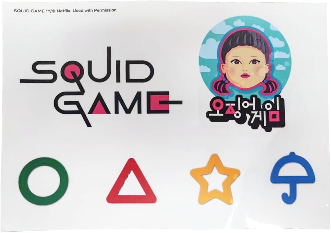 Netflix Chill Kit – Squid Game, offiziell lizenziert, Fleecedecke, Sammlerstück, Thermoskanne, Aufkleber, Weihnachtsgeschenkidee, Geburtstagsgeschenk. Betten und Decken. Besuchen Sie den Neamedia Icons-Store
