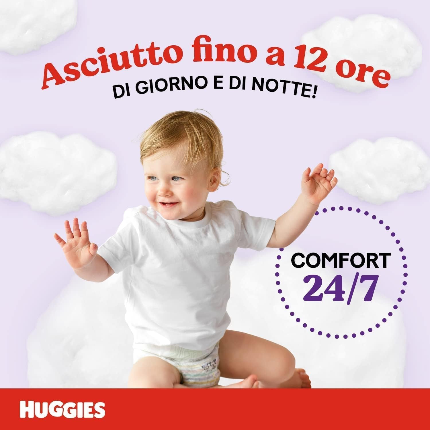 Huggies Ultra Comfort, Höschenwindeln, Größe 5 (12–17 kg), Packung mit 68 Höschenwindeln