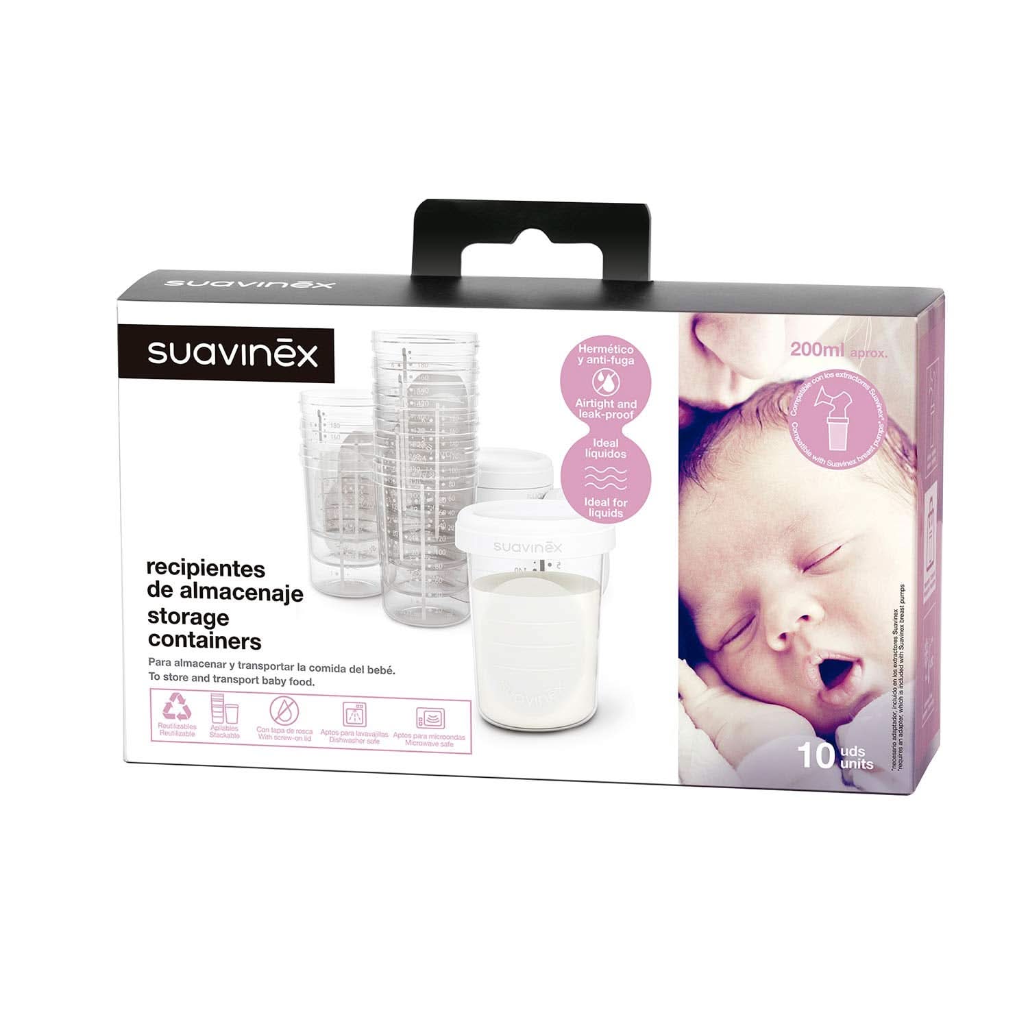 Lebensmittelaufbewahrungsboxen, Suavinex, 10 Stück Lebensmittel- und Stillzubehör Bebe Naty Shop