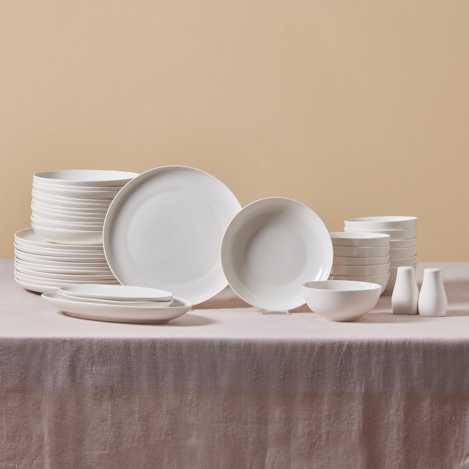 Karaca Allure Geschirrset für 12 Personen, New Generation Bone – Raffiniertes Set für eine anspruchsvolle Esskultur