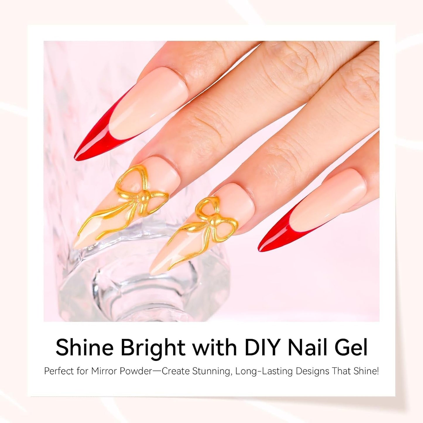 Makartt 3D Nail Art Gel – Strass-Klebegel 15 g für Nagel-Schlüsselanhänger, multifunktionales Nagelskulptur-Gel für DIY-Nageldesign, Nagelskulptur-Nagelmodellierung zu Hause (transparent)