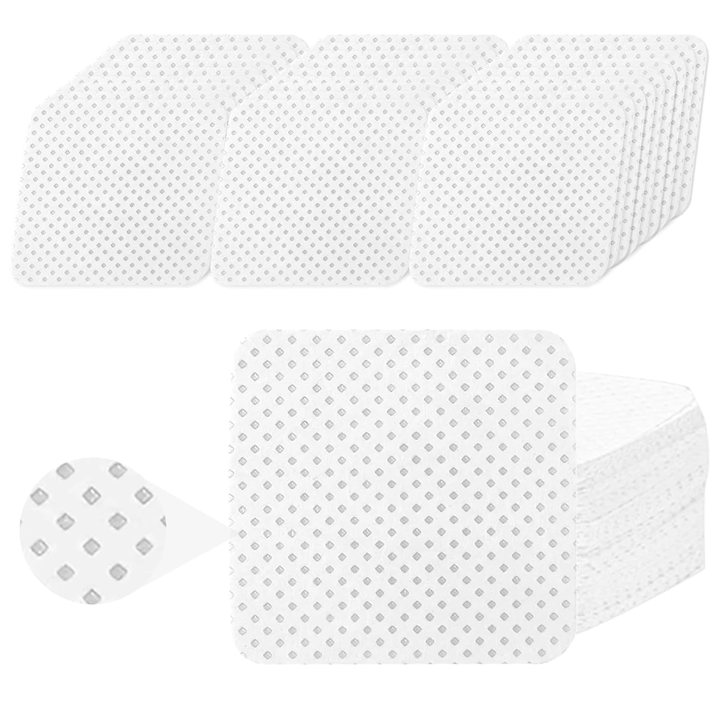330 Stück Fusselfreie Nägel Wattepads, Fusselfreie Nageltücher, Nagel Wischtücher Wattepads, Nagelleck Entfernen Für Cleaner Gelnägel Nail Wipes Pads (Weiß)