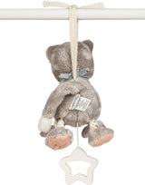 Sterntaler S Katze Lilly Spieluhr – Baby-Spieluhr aus weichem Stoff – Plüschtier für Kinder zum Binden – Einschlafhilfe wirkt beruhigend zu Hause und unterwegs, grau Toys Bebe Naty Shop