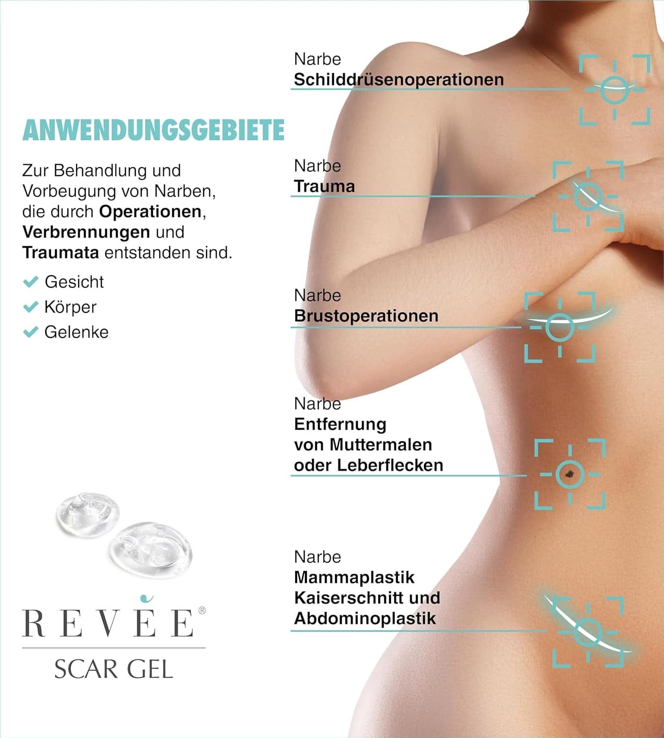 Revée Scar Gel, Topisches Gel für Narben Naty Shop