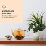 Elegante 6er-Mischbox von Feelino – Weiße Teeblüten von Feelino in einer wunderschönen Probier- und Geschenkbox mit 6 verschiedenen weißen Teerosen, einzeln vakuumverpackt, 1er-Packung