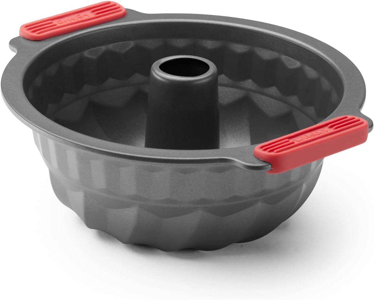 Lékué Muffin-Backform, Antihaftbeschichte, Metall, 6 Muldenformen und Backbleche Naty Shop Gugelhupf