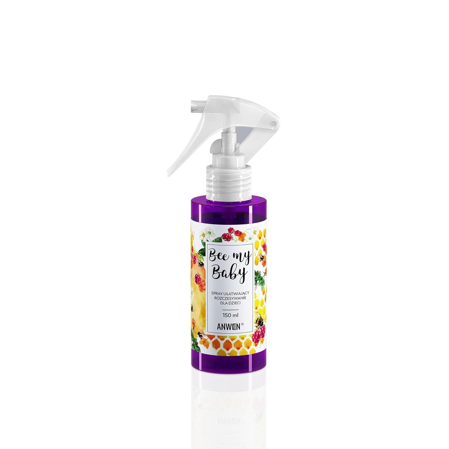 Bee My Baby Natürliches Baby-Haarspray zum Entwirren, Entwirren und Kämmen mit Himbeer-Gummi-Duft – Pflegend mit Sheabutter und Honigextrakt. Entwirrungsprodukte Naty Shop Standardtitel