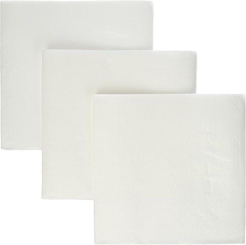 , Papier-Cocktailserviette, 1/4-Falz, Spitze, 150 Servietten, Weiß