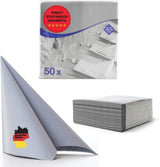 50 Aroba Airlaid Servietten Textiloptik 19 FARBEN 40X40 cm 1/4 Falz Hochwertige Textiloptik Hochzeitsservietten für Jubiläen Hotel Gastronomie Feiertage Weihnachten Hochzeit Rosa