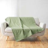Douceur D'Intérieur, Decke (220 x 240 cm) Lucile Curry, Polycotton, einfarbige Betten und Bettdecken Douceur d'Intérieur Salbei 220 x 240 cm